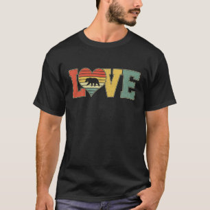 T-shirt Amour vintage Cute Polar Ours Lover Animaux Valent