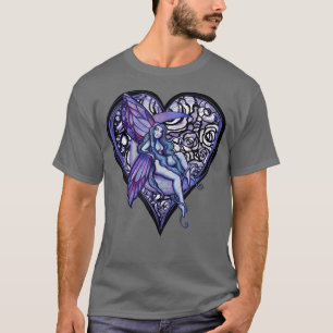 T-shirt Amour violet Fairy Art MoonFéerie enfant Lune