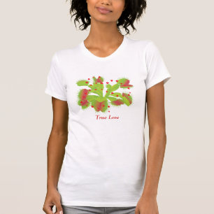 T-shirt Amour vrai pour des attrape-mouches de Vénus