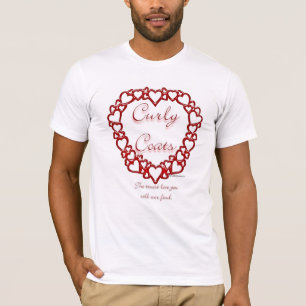 T-shirt Amour Vrai Retriever à Poils Frisés