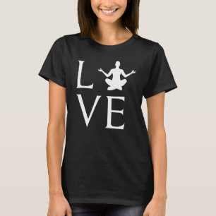 T-shirt Amour Yoga Motivation Gym Workout Bodybuilder Fitn