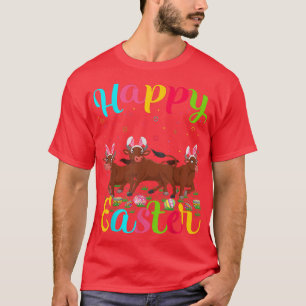 T-shirt Amoureux de bison Drôle Oeuf de Pâques Bunny Buffa