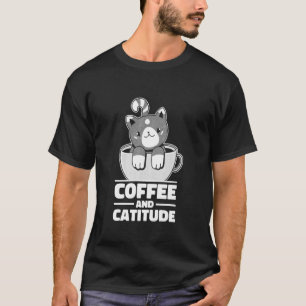 T-shirt Amoureux de café et de chat Café et Catitude