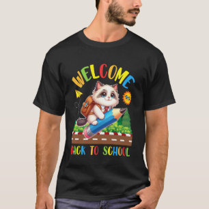 T-shirt Amoureux de chat Ragdoll Joyeux jour de rentrée de