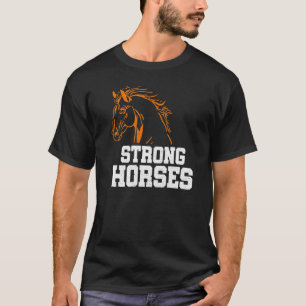 T-shirt Amoureux de chevaux graphiques forts Cavalier éque