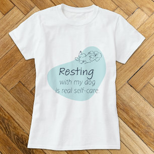 T-shirt Amoureux de Chien Caniche Bleu Glace|Vérit