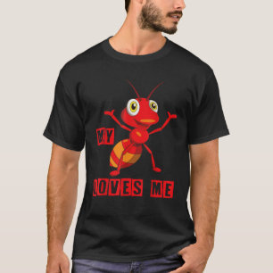 T-shirt Amoureux de fourmis Ma tante m'aime Cadeaux de fam