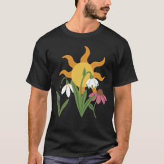 T-shirt Amoureux de jardin de fleurs de soleil