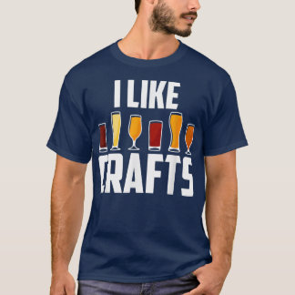 T-shirt Amoureux de la bière drôle Hobby Humour artisanat 