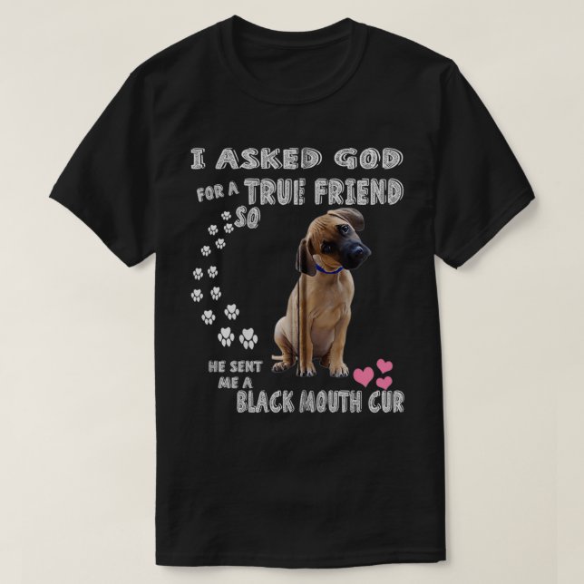 T-shirt Amoureux de la bouche noire jaune, Mou noir du sud (Design devant)