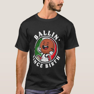 T-shirt Amoureux de la cuisine italienne aux boulettes de 