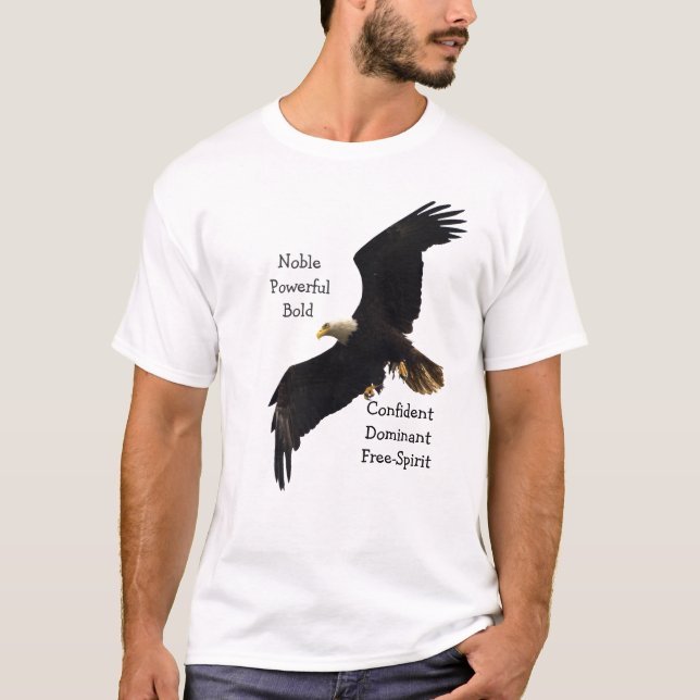 T-shirt amoureux de la faune de Bald Eagle (Devant)