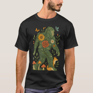 T-shirt Amoureux de la nature botanique Cottagecore Bigfoo