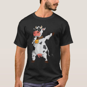 T-shirt Amoureux de la vache adorant Dabbing Farming Cow G