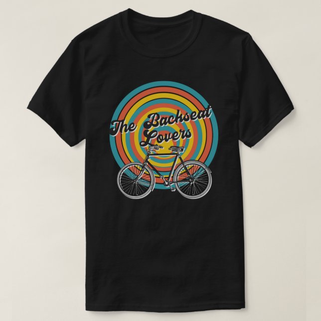 T-shirt Amoureux de l'arrière-plan Indie Rock Band Design  (Design devant)