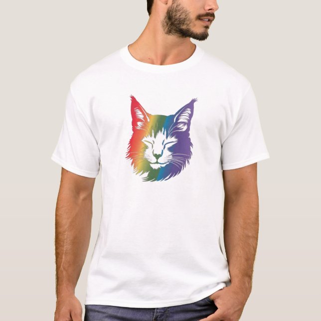 T-shirt Amoureux de les chats (Devant)