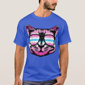 T-shirt Amoureux de les chats de la Fierté transgenre de c