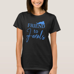 T-shirt Amoureux de les chats Faux Ami À Ferals Soins Alim
