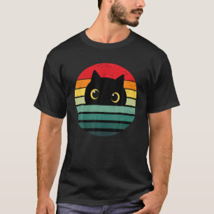 T-shirt Amoureux de les chats Kitten style rétro Graphisme