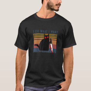 T-shirt Amoureux de les chats rétros I-Do Ce que je veux C