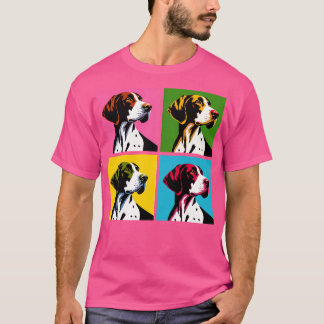 T-shirt Amoureux de les chiens de pointer-art