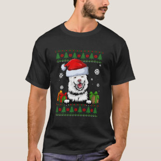 T-shirt Amoureux de les chiens finissent Lapphund Santa Ha