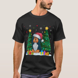 T-shirt Amoureux de les chiens Havanais Santa Hat Ugly Chr