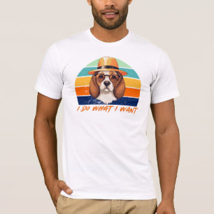 T-shirt Amoureux de les chiens Retro Vintage Je fais ce qu