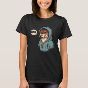 T-shirt Amoureux de loutre Loutre en capuches facilement d