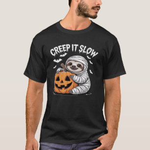 T-shirt Amoureux de paresseux mignons Citrouille drôle d'H