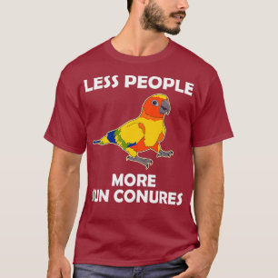 T-shirt Amoureux de perroquet Moins de gens Soleil Conure