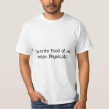 T-shirt amoureux de physique et de nourriture indi