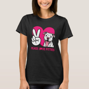 T-shirt Amoureux de Pit Bull Pittie Sauvetage Chien Paix A