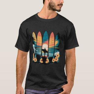 T-shirt Amoureux de planche de surf drôle Plage Surfeur Su