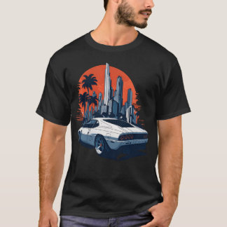 T-shirt Amoureux de voiture de ville famille