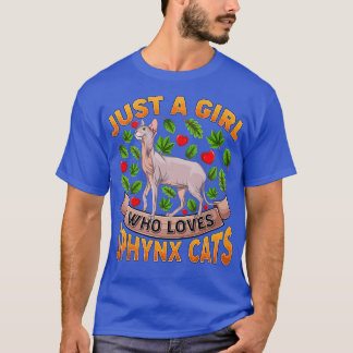 T-shirt Amoureux des animaux De Chat Sphynx Juste Une Fill
