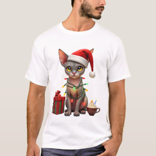 T-shirt Amoureux des animaux de compagnie Chaton Sphynx mi