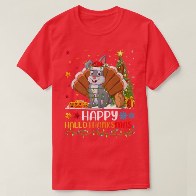 T-shirt Amoureux des animaux de lapin Funny Happy Rabbit H (Design devant)