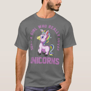 T-shirt Amoureux des animaux Juste Une Fille Qui Aime Vrai