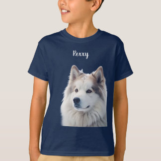 T-shirt Amoureux des Animaux Photo Personnalisée Nom