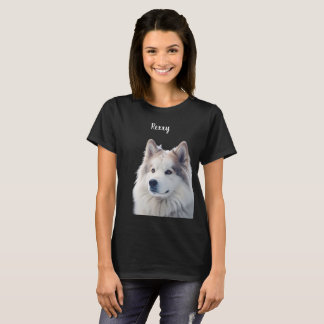 T-shirt Amoureux des Animaux Photo Personnalisée Nom