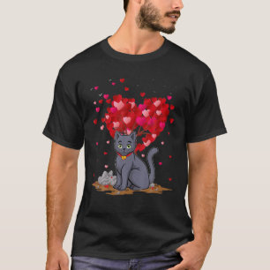 T-shirt Amoureux des animaux russe Blue Cat russe Blue Cat