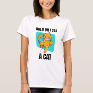 T-shirt Amoureux des chats Chat Maman Amusante Accroche-To