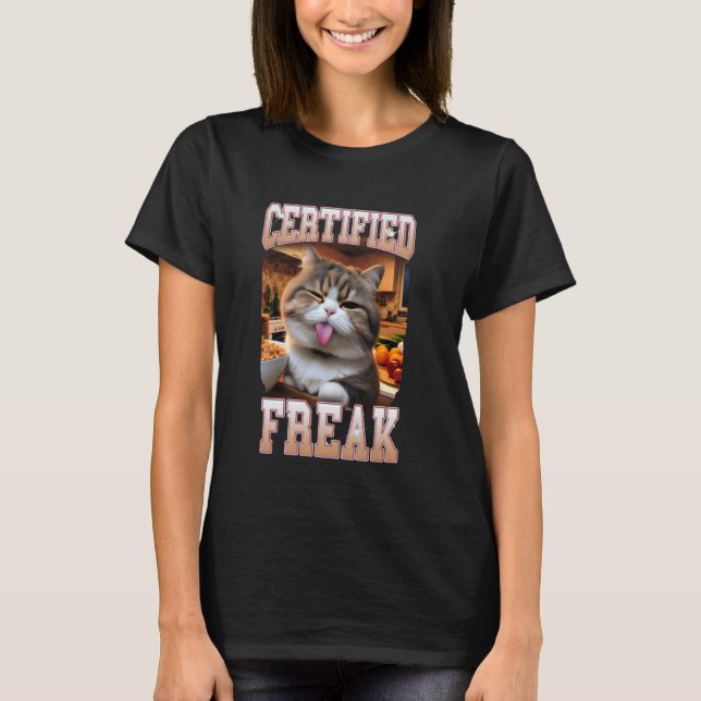 T-shirt Amoureux des chats Chat Maman Chat Mama Chat Mat M (Devant)