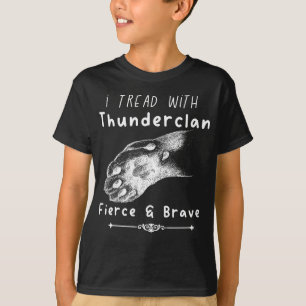 T-shirt amoureux des chats de la fierté-guerriers de Thund