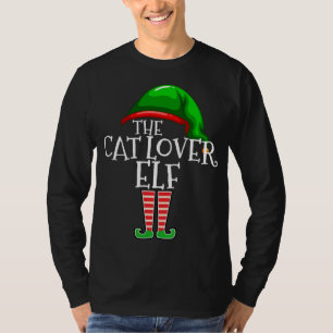T-shirt Amoureux des chats Elf Matching Famille Noël Cadea