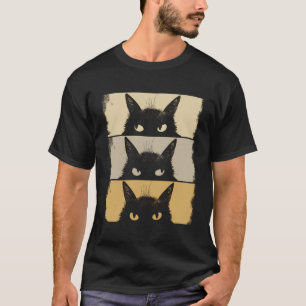 T-shirt Amoureux des chats Grumpy Black Kitten Chat Maman