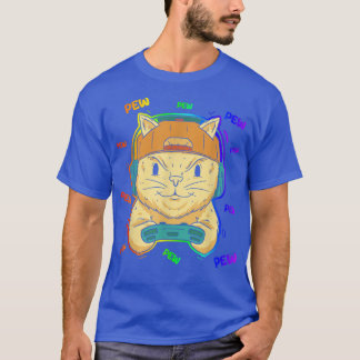 T-shirt Amoureux des chats I Chat Propriétaire I Jeu Vidéo