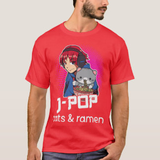 T-shirt Amoureux des chats JP Ramen Lover Anime Japonais P