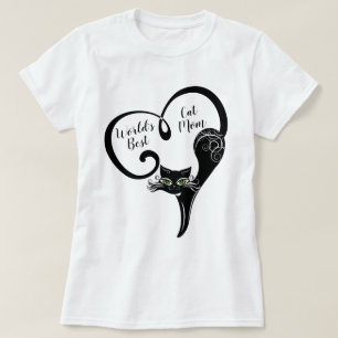 T-shirt AMOUREUX DES CHATS Meilleure maman de chat au mo
